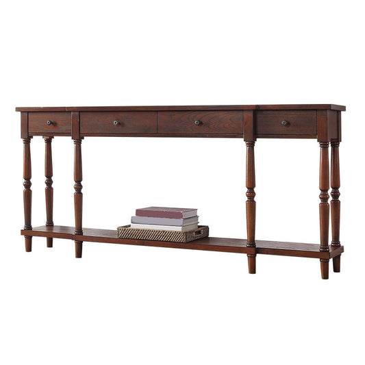 Tavolo da tavolo da rettangolo di rettangolo di legno di campagna francese tavolo di divano per sala