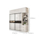White Colour Wooden Wardrobe Cloth Rod Included Wardrobe Closet with Shelves Clearhalo 'Armoires & Wardrobes' 'armoires_wardrobes' 'Bedroom Furniture' 'furn' 'furn_armoires_wardrobes' 'Furniture' 6618499