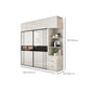 White Colour Wooden Wardrobe Cloth Rod Included Wardrobe Closet with Shelves Clearhalo 'Armoires & Wardrobes' 'armoires_wardrobes' 'Bedroom Furniture' 'furn' 'furn_armoires_wardrobes' 'Furniture' 6618500