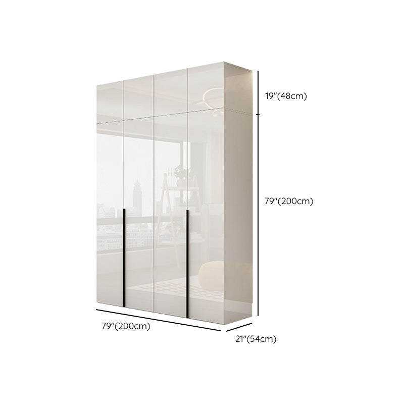 Armadio in legno di colore bianco morbido armadio del cassetto vicino per la camera da letto