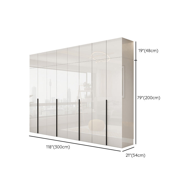 Armadio in legno di colore bianco morbido armadio del cassetto vicino per la camera da letto