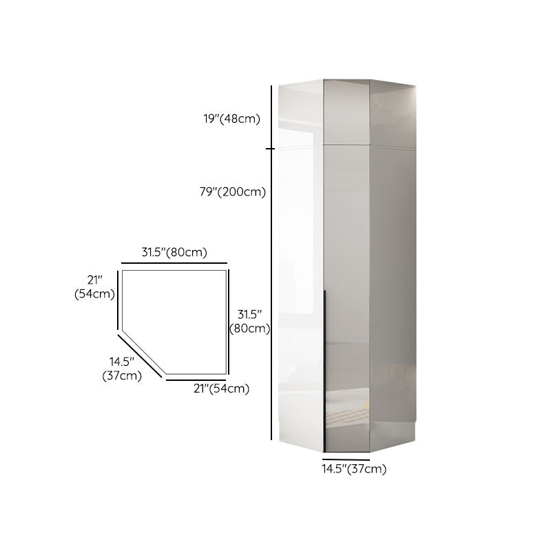 Armadio in legno di colore bianco morbido armadio del cassetto vicino per la camera da letto