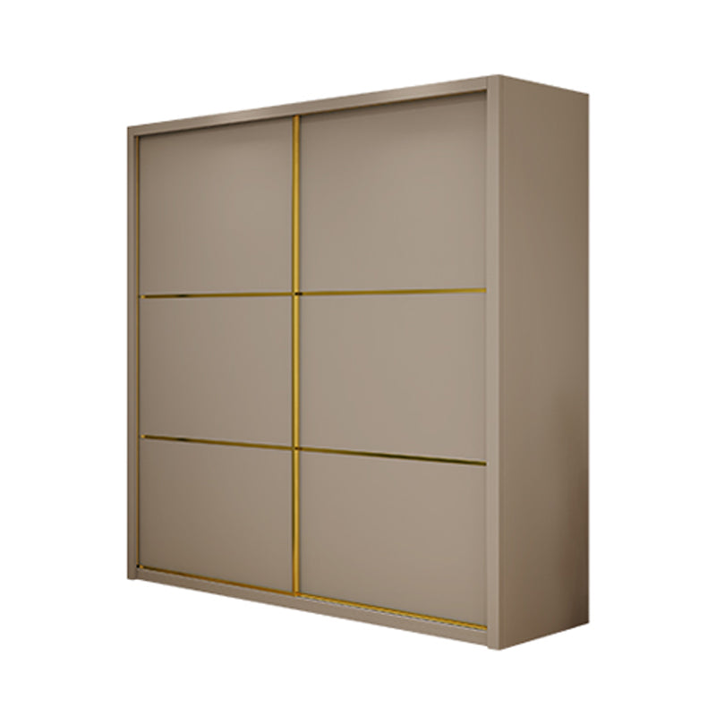 Contemporary Style Wardrobe Wooden Bedroom Wardrobe Closet with Clothes Rail Clearhalo 'Armoires & Wardrobes' 'armoires_wardrobes' 'Bedroom Furniture' 'furn' 'furn_armoires_wardrobes' 'Furniture' 6618517