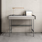 Contemporary Rectangular Writing Desk Stone Office Desk with Legs