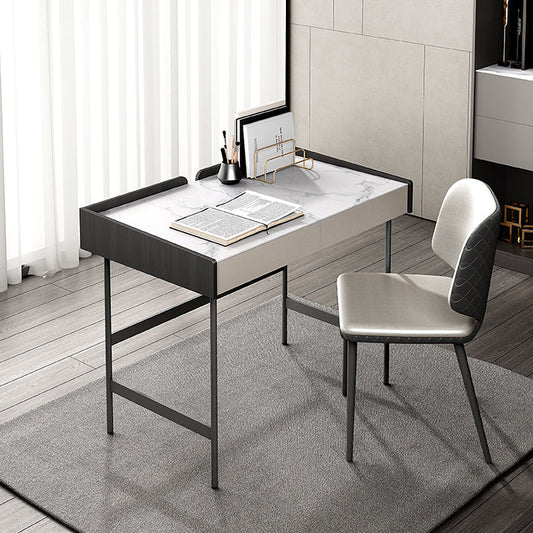 Zeitgenössischer rechteckiger Schreibtisch Stone Office Desk mit Beinen