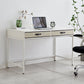 Rectangular Engineered Wood Writing Desk Contemporary Bedroom Office Desk with Drawers