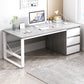 Modern Rectangular Writing Desk 29.5"H Home Office Desk with Drawers