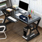 29 "H Contemporary Computer Desk rechthoekig glazen gaming -bureau