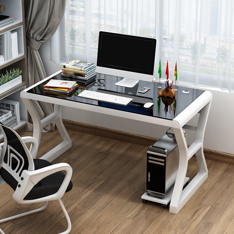 29 "H Contemporary Computer Desk rechthoekig glazen gaming -bureau