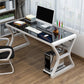 29 "H Contemporary Computer Desk rechthoekig glazen gaming -bureau