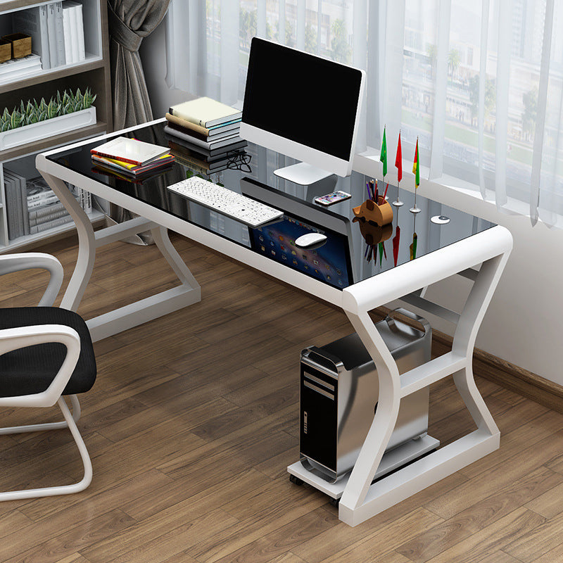 29 "H Contemporary Computer Desk rechthoekig glazen gaming -bureau