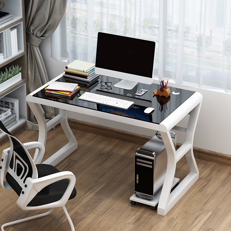 29 "H Contemporary Computer Desk rechthoekig glazen gaming -bureau