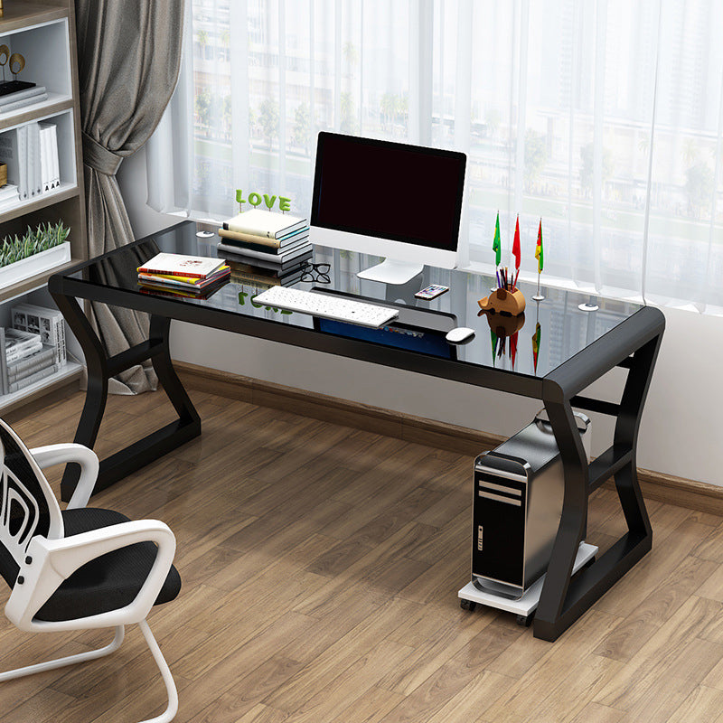 29 "H Contemporary Computer Desk rechthoekig glazen gaming -bureau