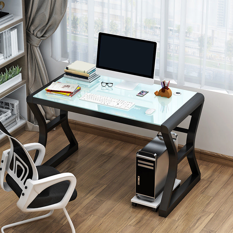 29 "H Contemporary Computer Desk rechthoekig glazen gaming -bureau