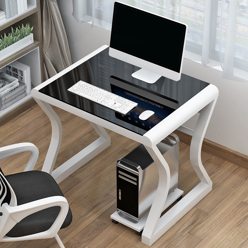 29 "H Contemporary Computer Desk rechthoekig glazen gaming -bureau