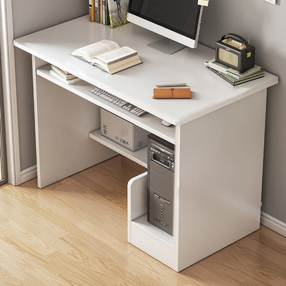 Desca al computer rettangolo in legno moderno da 15,6 pollici W Desk rettangolo in legno