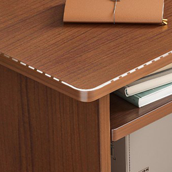 Desca al computer rettangolo in legno moderno da 15,6 pollici W Desk rettangolo in legno