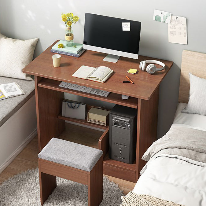 Desca al computer rettangolo in legno moderno da 15,6 pollici W Desk rettangolo in legno