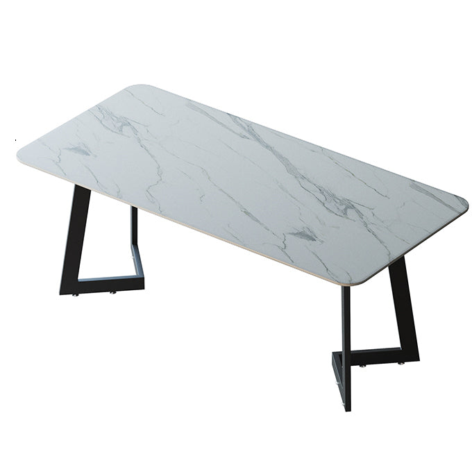 Bureau de bureau rectangulaire contemporain bureau d'ordinateur de finition antique