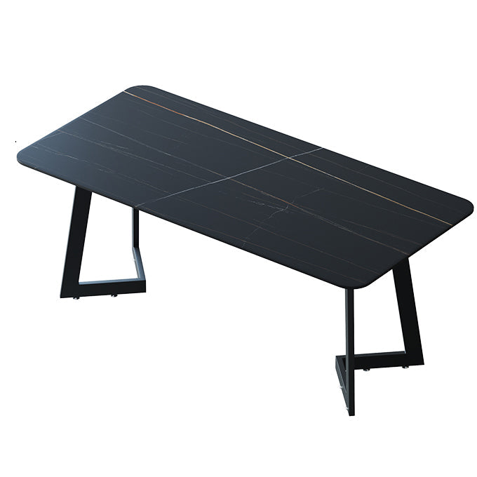 Bureau de bureau rectangulaire contemporain bureau d'ordinateur de finition antique