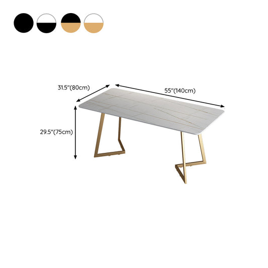 Zeitgenössischer rechteckiger Büro -Schreibtisch Antiquen Finish Computer Desk