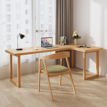 MODERNA DESCA DI SCRITTURA IN LEGNO STRASSIONE BASE SCHEDA NATURALE OFFICI