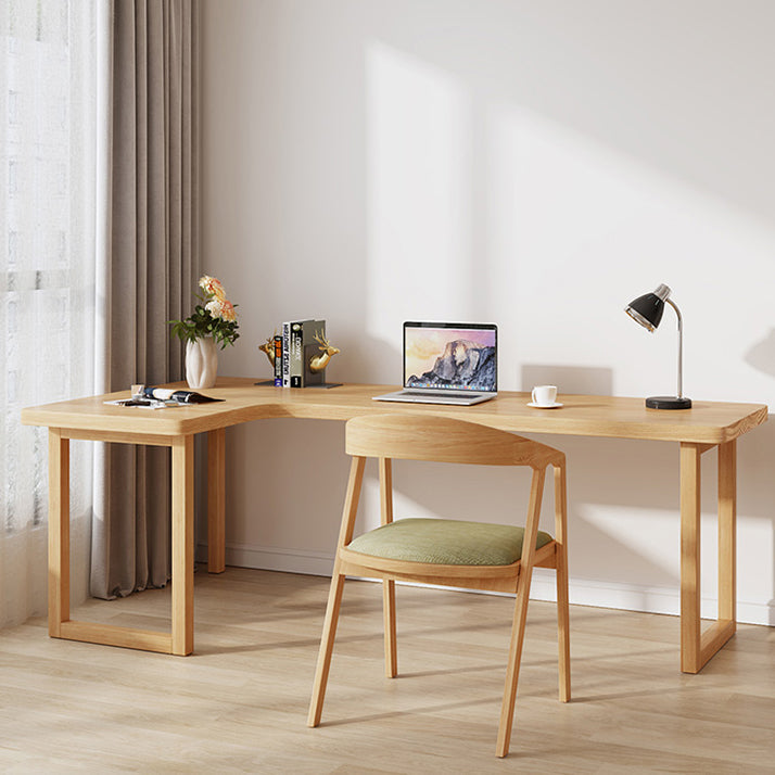 MODERNA DESCA DI SCRITTURA IN LEGNO STRASSIONE BASE SCHEDA NATURALE OFFICI