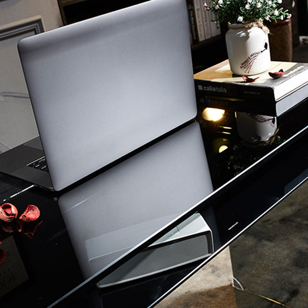 Glasobertisch rechteckig Büroschreibtisch modern 29,53 "großer Schreibtisch