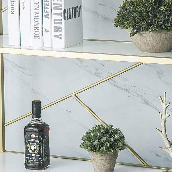 Modern Bookshelf Metal Open Shelf Bookcase with Cabinets for Home Office Clearhalo 'Bookcases' 'furn' 'furn_bookcases' 'Furniture' 'Office Furniture' 6619283