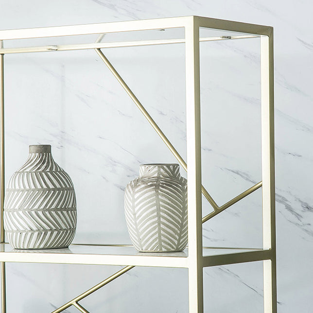 Modern Bookshelf Metal Open Shelf Bookcase with Cabinets for Home Office Clearhalo 'Bookcases' 'furn' 'furn_bookcases' 'Furniture' 'Office Furniture' 6619284