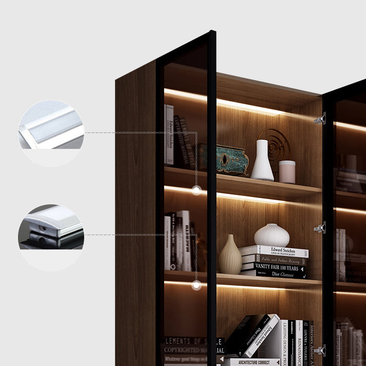 Libreria standard della libreria in legno glam con armadi