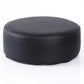 Modern Round Shape Pouf Leather Solid Color Pouf for Drawing Room Black 1 Piece Clearhalo 'furn' 'furn_ottomans_poufs' 'Furniture' 'Living Room Furniture' 'Ottomans & Poufs' 'ottomans_poufs' 6619592