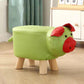 Contemporary Pouf Ottoman Cotton Upholstered Animal Shape Ottoman with Chair Legs Pig Green 1 Piece Clearhalo 'furn' 'furn_ottomans_poufs' 'Furniture' 'Living Room Furniture' 'Ottomans & Poufs' 'ottomans_poufs' 6619639