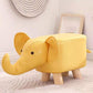 Contemporary Pouf Ottoman Cotton Upholstered Animal Shape Ottoman with Chair Legs Elephant Yellow 1 Piece Clearhalo 'furn' 'furn_ottomans_poufs' 'Furniture' 'Living Room Furniture' 'Ottomans & Poufs' 'ottomans_poufs' 6619641