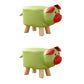 Contemporary Pouf Ottoman Cotton Upholstered Animal Shape Ottoman with Chair Legs Pig Green 2 Piece Set Clearhalo 'furn' 'furn_ottomans_poufs' 'Furniture' 'Living Room Furniture' 'Ottomans & Poufs' 'ottomans_poufs' 6619657