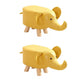 Contemporary Pouf Ottoman Cotton Upholstered Animal Shape Ottoman with Chair Legs Elephant Yellow 2 Piece Set Clearhalo 'furn' 'furn_ottomans_poufs' 'Furniture' 'Living Room Furniture' 'Ottomans & Poufs' 'ottomans_poufs' 6619671