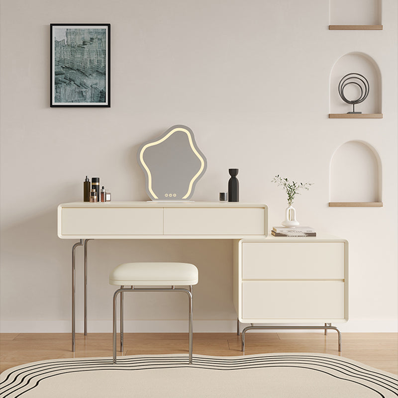 Wood Standing Makeup Vanity Set Lighted Mirror Makeup Vanity Clearhalo 'Bedroom Furniture' 'furn' 'furn_makeup_vanities' 'Furniture' 'Makeup Vanities' 'makeup_vanities' 6620038