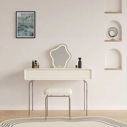 Wood Standing Makeup Vanity Set Lighted Mirror Makeup Vanity Makeup Vanity & Mirror & Stools Cabinet Not Included White Clearhalo 'Bedroom Furniture' 'furn' 'furn_makeup_vanities' 'Furniture' 'Makeup Vanities' 'makeup_vanities' 6620043