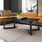 Contemporary 17.7" H Coffee Table Rectangular Stone 1 Single Cocktail Table Clearhalo 'Coffee & Accent Tables' 'Coffee Tables' 'coffee_tables' 'furn' 'furn_coffee_tables' 'Furniture' 'Living Room Furniture' 6620053