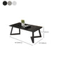 Contemporary 17.7" H Coffee Table Rectangular Stone 1 Single Cocktail Table Clearhalo 'Coffee & Accent Tables' 'Coffee Tables' 'coffee_tables' 'furn' 'furn_coffee_tables' 'Furniture' 'Living Room Furniture' 6620086