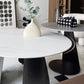 2-Piece Slate Round Coffee Table Set Modern White Simple Cocktail Table Clearhalo 'Coffee & Accent Tables' 'Coffee Tables' 'coffee_tables' 'furn' 'furn_coffee_tables' 'Furniture' 'Living Room Furniture' 6620095
