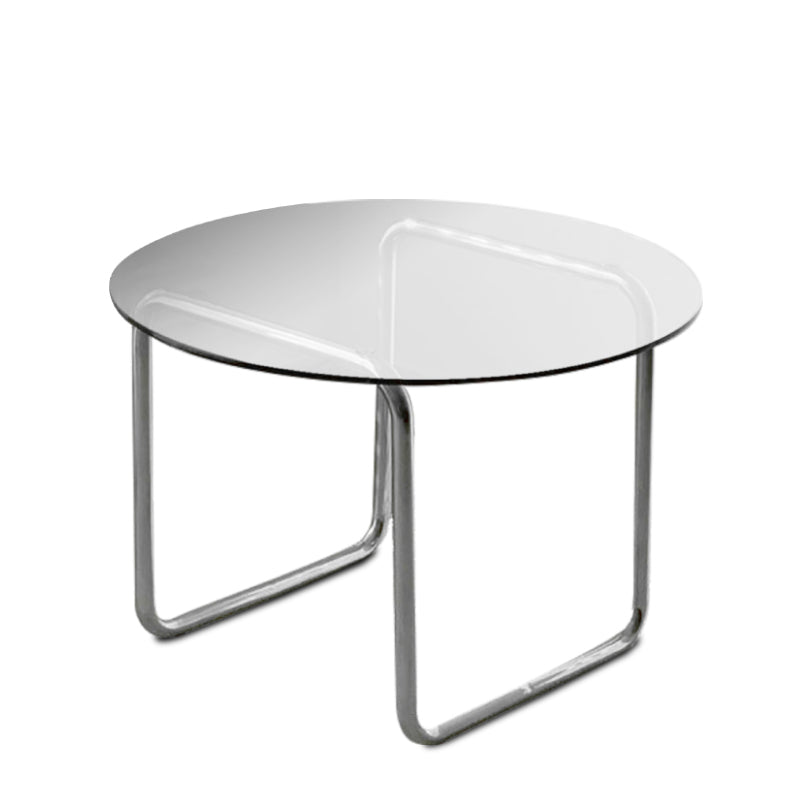 Modern Glass Coffee Table Round Sled Coffee Table for Living Room Clear Clearhalo 'Coffee & Accent Tables' 'Coffee Tables' 'coffee_tables' 'furn' 'furn_coffee_tables' 'Furniture' 'Living Room Furniture' 6620190