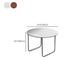 Modern Glass Coffee Table Round Sled Coffee Table for Living Room Clearhalo 'Coffee & Accent Tables' 'Coffee Tables' 'coffee_tables' 'furn' 'furn_coffee_tables' 'Furniture' 'Living Room Furniture' 6620193
