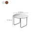 Modern Glass Coffee Table Round Sled Coffee Table for Living Room Clearhalo 'Coffee & Accent Tables' 'Coffee Tables' 'coffee_tables' 'furn' 'furn_coffee_tables' 'Furniture' 'Living Room Furniture' 6620195