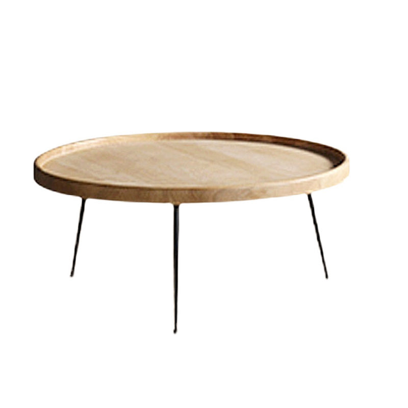 Modern Tray Top Coffee Table Round 3 Legs Coffee Table for Living Room Natural Clearhalo 'Coffee & Accent Tables' 'Coffee Tables' 'coffee_tables' 'furn' 'furn_coffee_tables' 'Furniture' 'Living Room Furniture' 6620334