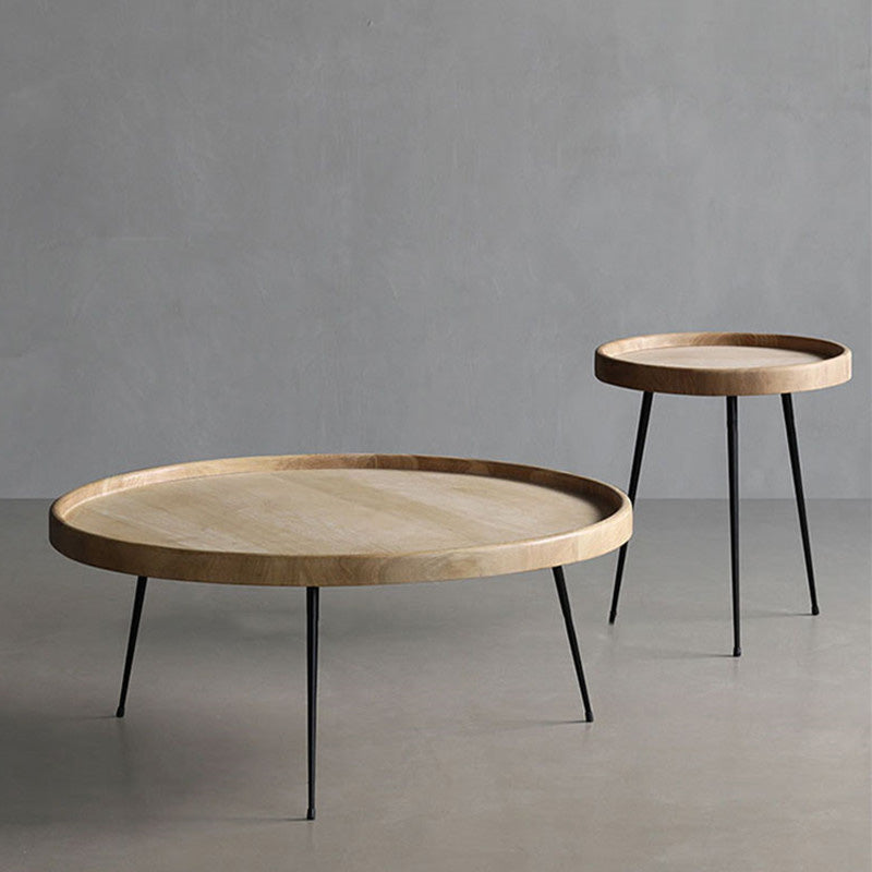 Modern Tray Top Coffee Table Round 3 Legs Coffee Table for Living Room Clearhalo 'Coffee & Accent Tables' 'Coffee Tables' 'coffee_tables' 'furn' 'furn_coffee_tables' 'Furniture' 'Living Room Furniture' 6620335