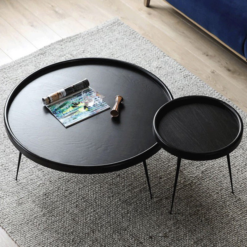 Modern Tray Top Coffee Table Round 3 Legs Coffee Table for Living Room Clearhalo 'Coffee & Accent Tables' 'Coffee Tables' 'coffee_tables' 'furn' 'furn_coffee_tables' 'Furniture' 'Living Room Furniture' 6620348