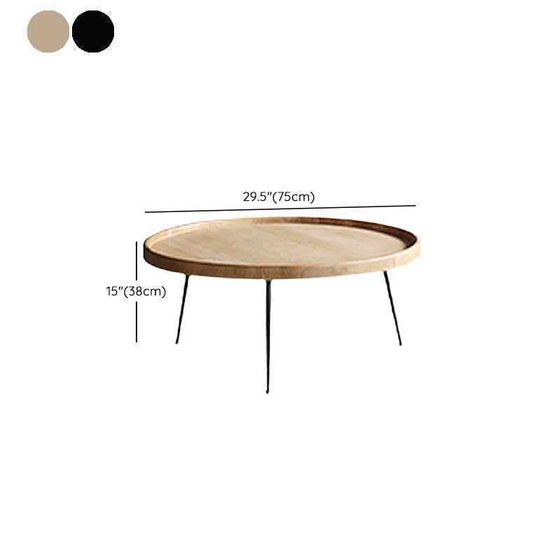 Modern Tray Top Coffee Table Round 3 Legs Coffee Table for Living Room Clearhalo 'Coffee & Accent Tables' 'Coffee Tables' 'coffee_tables' 'furn' 'furn_coffee_tables' 'Furniture' 'Living Room Furniture' 6620351