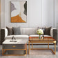 Glam Square Glass / Slate Coffee Table Metal Frame Cocktail Table with Drawer Clearhalo 'Coffee & Accent Tables' 'Coffee Tables' 'coffee_tables' 'furn' 'furn_coffee_tables' 'Furniture' 'Living Room Furniture' 6620360