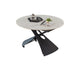 Glam Adjustable Height Coffee Table Slate Cross Legs Cocktail Table Black Clearhalo 'Coffee & Accent Tables' 'Coffee Tables' 'coffee_tables' 'furn' 'furn_coffee_tables' 'Furniture' 'Living Room Furniture' 6620382